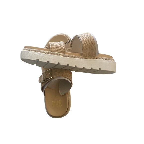 Women's MNYC PLTFRM Sandal, Madden NYC, 11, RAFFIA, NWT - Picture 5 of 7